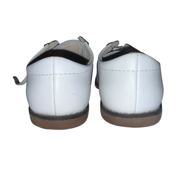 Footmates Cheer Black White Leather Saddle Shoes Toddler Youth Size 11 Medium - Picture 4 of 7
